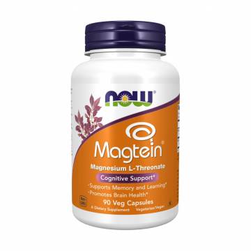 Магний L-треонат NOW foods Magtein, 90 вегетарианских капсул Магний L-треонат NOW foods Magtein, 90 вегетарианских капсул