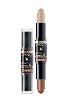 Хайлайтер и контур для лица Misslyn Shaping Queen Highlight & Contour Stick 6 Dark, 2*3.5 г