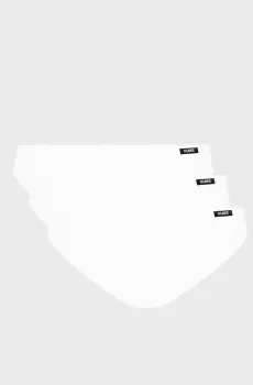 Женские белые трусики (3 шт) Белый M Atlantic 3BLP-581