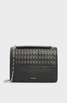 Женская черная сумка MINI QUILT CONVERTIBLE CHAIN BAG Черный ONESIZE Calvin Klein K60K612996
