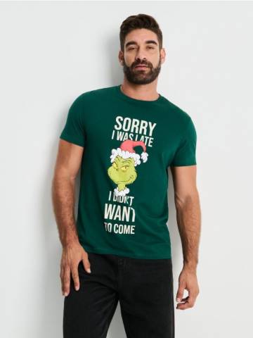 Футболка з коротким рукавом Grinch - сіро-зелений