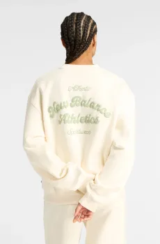 Женский бежевый свитшот Linear Heritage Fleece Бежевый L New Balance WT53516PEF