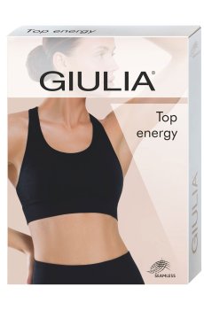 Уценка! Спортивный топ женский Giulia Top Energy 02, Black, размер S/M