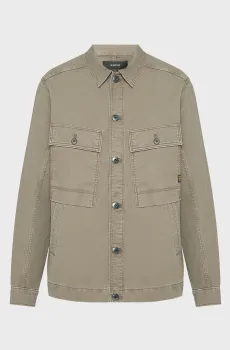 Мужская коричневая джинсовая рубашка Mosa Коричневый L G-Star RAW D26462,D752