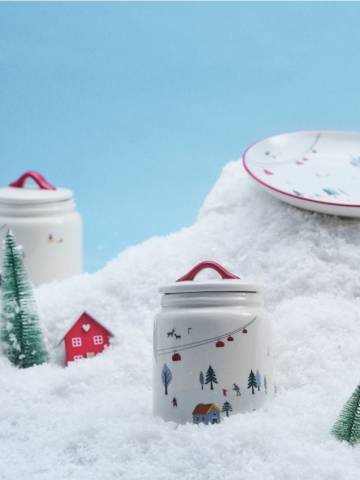 Контейнер для їжі з кришкою - білий