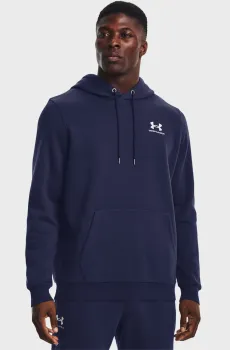 Мужское темно-синее худи UA Essential Fleece Hoodie-GRN Синий XS Under Armour 1373880-410