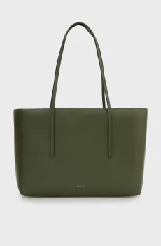 Женская оливковая сумка FOIL LOGO TOTE Оливковый ONESIZE Calvin Klein LV04F3274G