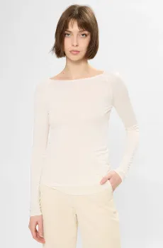 Женский белый лонгслив Белый XS BOSS 50553548;118