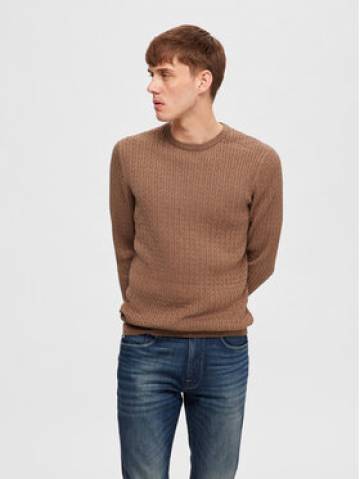Selected Homme Светр 16090606 Коричневий Regular Fit Selected Homme Светр 16090606 Коричневий Regular Fit