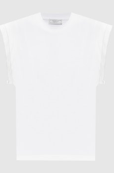 Белый топ с цепочкой