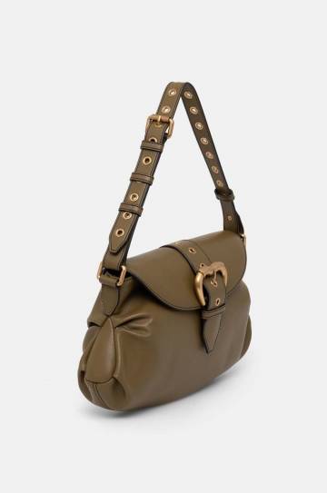 Кожаная сумочка Pinko цвет зелёный 102801 A1W9 Кожаная сумочка Pinko цвет зелёный 102801 A1W9