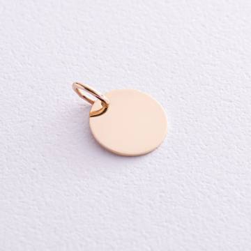 Золотой кулон Mini (возможна гравировка) п03782 Золотой кулон Mini (возможна гравировка) п03782