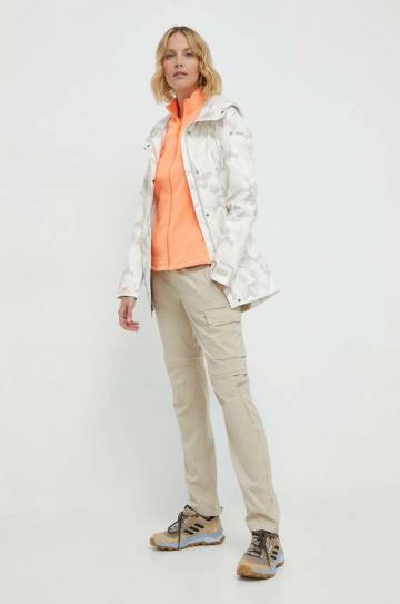 Спортивная кофта Jack Wolfskin Taunus цвет оранжевый однотонная Спортивная кофта Jack Wolfskin Taunus цвет оранжевый однотонная