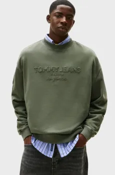 Мужской оливковый свитшот 90S NEW CLASSICS Оливковый XL Tommy Jeans DM0DM22363