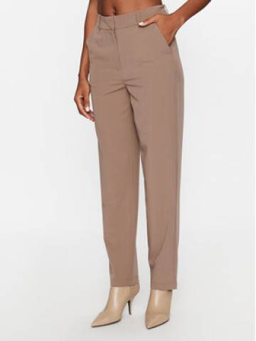Vero Moda Штани з тканини 10261257 Коричневий Straight Fit Vero Moda Штани з тканини 10261257 Коричневий Straight Fit