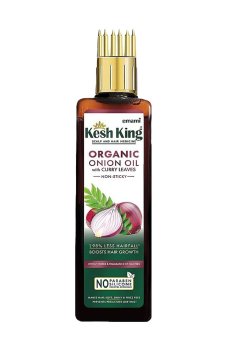 Органическое луковое масло для волос Emami Kesh King Organic Onion Oil с листьями карри, 100 мл