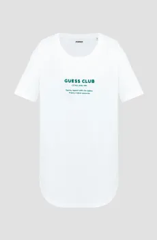 Женская белая футболка Белый M Guess V4GI05.K8G01;G011