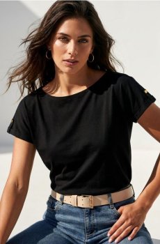 Футболка з короткими рукавами - чорний