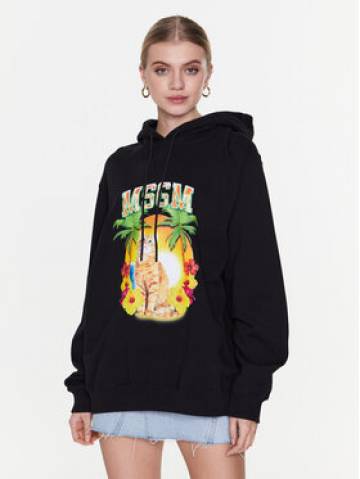 MSGM Світшот 3441MDM214 237000 Чорний Relaxed Fit MSGM Світшот 3441MDM214 237000 Чорний Relaxed Fit