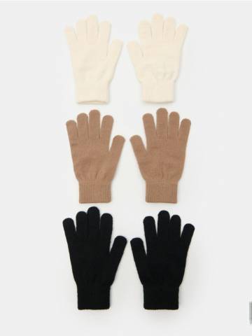 Рукавиці 3 шт. - кремовий Рукавиці 3 шт. - кремовий