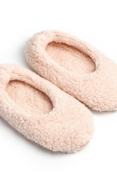 Женские комнатные тапочки Twins Облачка, чешки, пудра, размер 36-37 (24 см)