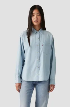 Женская голубая рубашка Голубой XS Levi’s® 001HM;0000