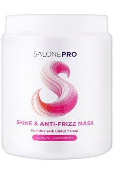 Маска Unic Salone Pro Shine & Anti-Frizz Mask для блеска сухих и непослушных волос, 1 л