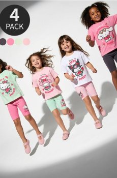 Бавовняні велосипедки 4 pack Hello Kitty and Friends - різнобарвний