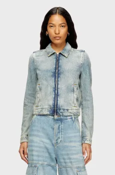 Женская голубая джинсовая куртка DE-CORB Голубой S Diesel A15789 0DBCX