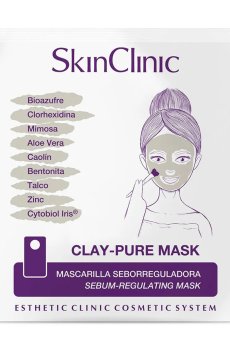 Очищающая маска для лица SkinClinic Clay Pure Mask с глиной, 5 мл (саше)