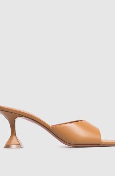 Коричневые кожаные мюли Lupita