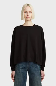 Женский черный лонгслив A line oversized Черный XS G-Star RAW D27742,D976