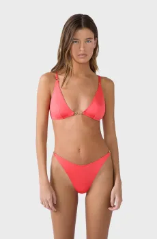 Женские коралловые трусики от купальника MAILLON Коралловый L Etam 6551901