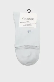 Женские голубые носки (2 пары) ROLL Голубой 35-38 Calvin Klein 701229681