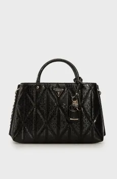 Женская черная сумка с узором ALDINA Черный ONESIZE Guess HWGG9663060