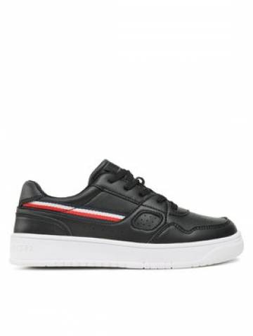 Tommy Hilfiger Снікерcи Stripes Low Cut Lace-Up Sneaker T3X9-32848-1355 S Чорний Tommy Hilfiger Снікерcи Stripes Low Cut Lace-Up Sneaker T3X9-32848-1355 S Чорний