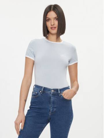 Tommy Jeans Футболка Signature DW0DW17377 Блакитний Slim Fit Tommy Jeans Футболка Signature DW0DW17377 Блакитний Slim Fit