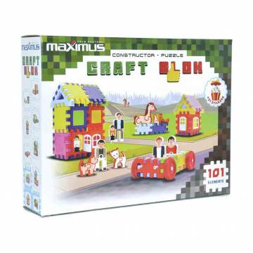 Конструктор Maximus Craft Blok с наклейками, от 3 лет, 101 элемент (9175) Конструктор Maximus Craft Blok с наклейками, от 3 лет, 101 элемент (9175)