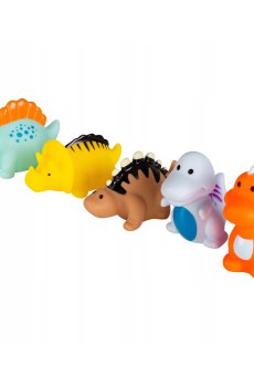 Детские игрушки для ванны Akuku Динозавры, от 6 месяцев, 5 шт (A0169)