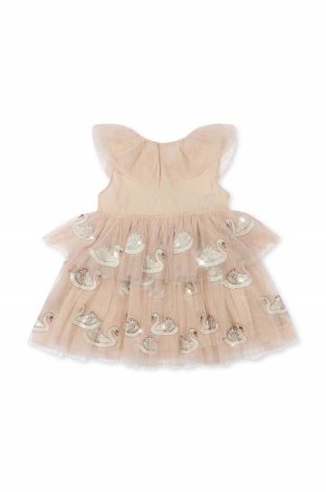 Детское платье Konges Sløjd цвет розовый mini расклешённая