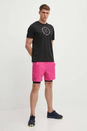 Футболка для тренинга Hummel Boost цвет чёрный с принтом 223838 Футболка для тренинга Hummel Boost цвет чёрный с принтом 223838