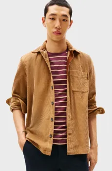 Мужская рыжая вельветовая рубашка CORDUROY Рыжий XL Tommy Hilfiger MW0MW40489