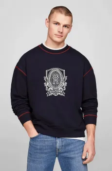 Мужской темно-синий свитшот HERALDIC CREST Синий M Tommy Hilfiger MW0MW35549