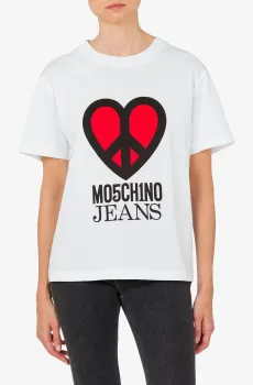 Женская белая футболка Белый XS Moschino J0710.3262;4001