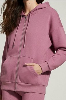 Основна розпірна толстовка з капюшоном - пурпуровий