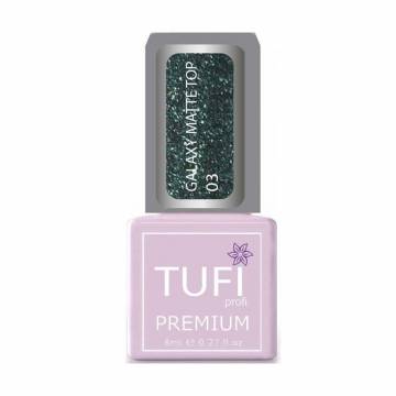 Топ для гель-лака Tufi profi Premium Galaxy Matte Top 03 Вега, 8 мл Топ для гель-лака Tufi profi Premium Galaxy Matte Top 03 Вега, 8 мл