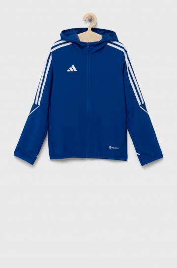 Детская кофта adidas Performance TIRO23 L WB Y с капюшоном однотонная Детская кофта adidas Performance TIRO23 L WB Y с капюшоном однотонная