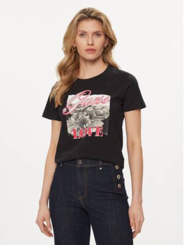 Guess Футболка Collage W4GI17 I3Z14 Чорний Regular Fit Guess Футболка Collage W4GI17 I3Z14 Чорний Regular Fit