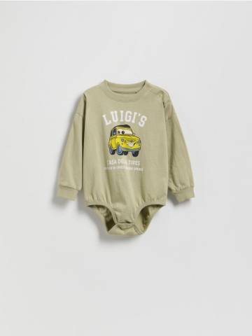 Reserved - Бавовняне боді Тачки - зелений - 960FG-87X Reserved - Бавовняне боді Тачки - зелений - 960FG-87X