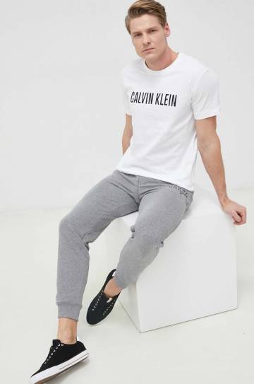 Спортивные штаны Tommy Hilfiger цвет серый меланж Спортивные штаны Tommy Hilfiger цвет серый меланж